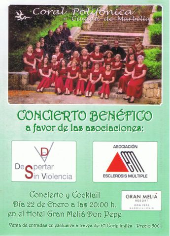 Cartel concierto benéfico Marbella