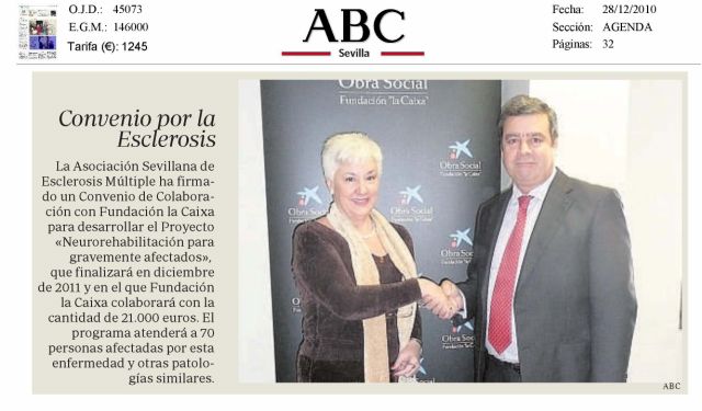 Firma convenio Fundación La Caixa Firma convenio Fundación La Caixa