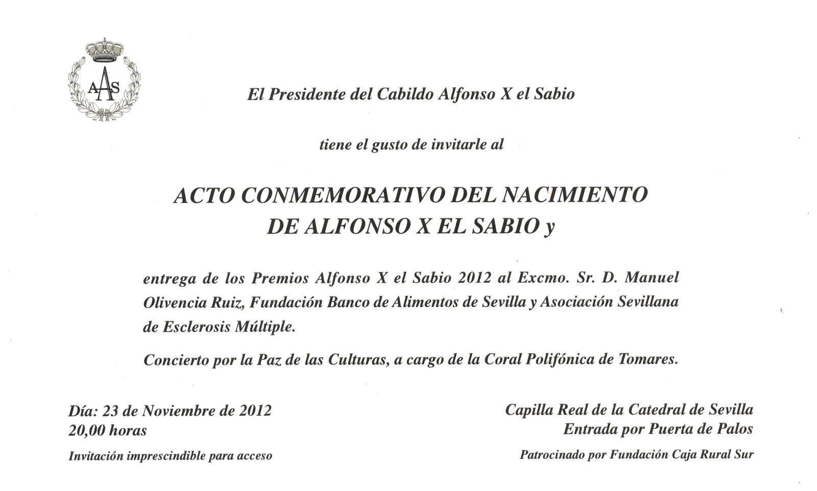 Premio Alfonso X El Sabio