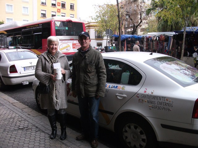 el taxista solidario de Sevilla