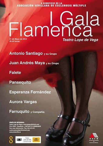 Cartel I Gala Flamenca (Sevilla)