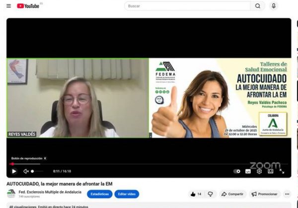 Taller de Salud Emocional: “Autocuidado, la mejor manera de afrontar la Esclerosis Múltiple”