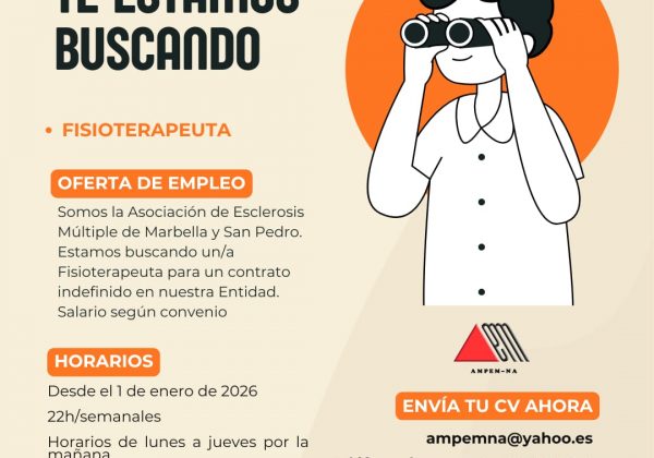 SE NECESITA FISIOTERAPEUTA EN MARBELLA