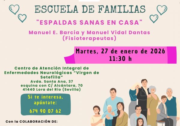 Escuela de Familias – ESPALDAS SANAS EN CASA