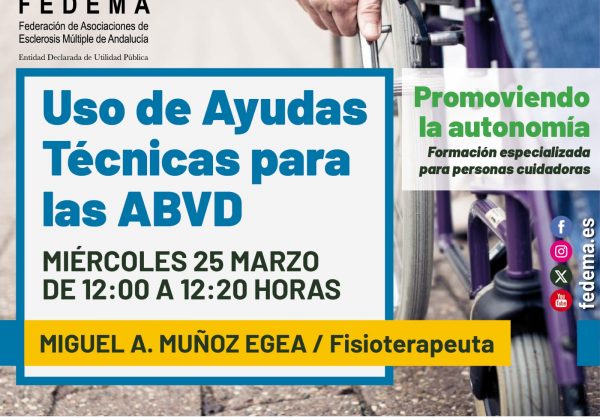 25 de marzo- «USO DE AYUDAS TÉCNICAS PARA LAS ABVD»