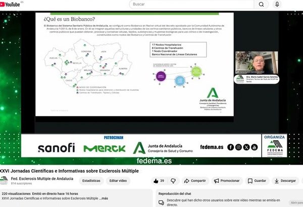 La XXVI Jornada Científica e Informativa sobre Esclerosis Múltiple ya está disponible en YouTube