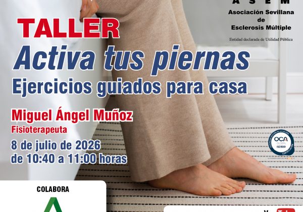 Taller online «Activa tus piernas: ejercicios guiados para casa»