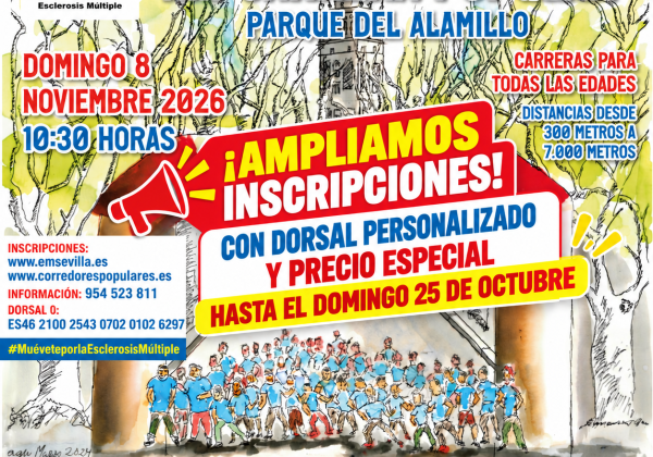 ¡AMPLIAMOS EL PLAZO DE INSCRIPCIÓN CON DORSAL PERSONALIZADO Y PRECIO ESPECIAL!